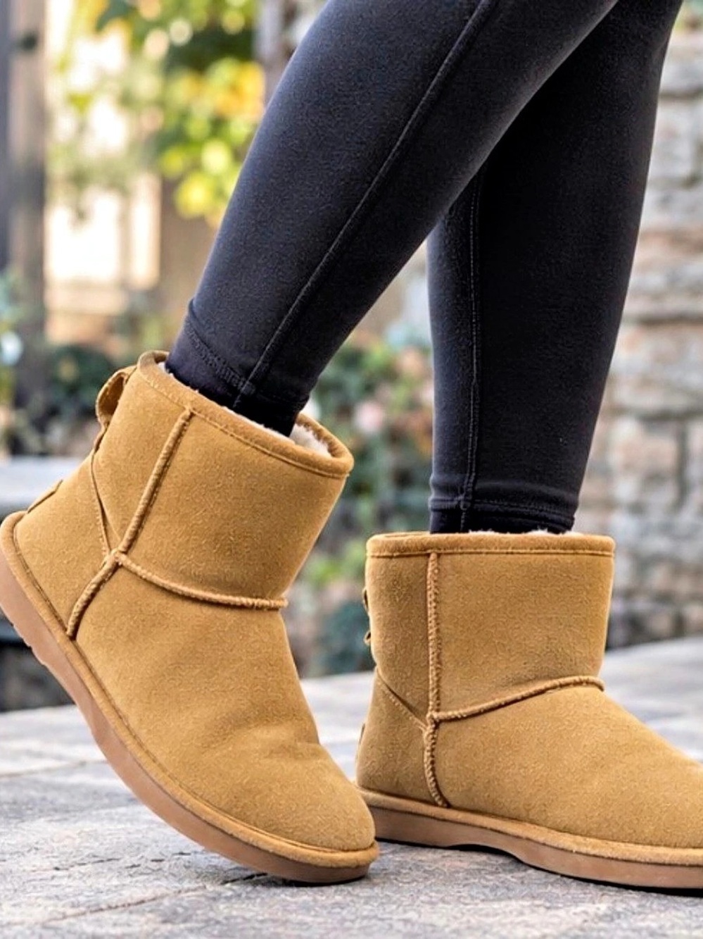 SoftMoc Smocs 5 Low Mini Suede Boots Chestnut Size 10
